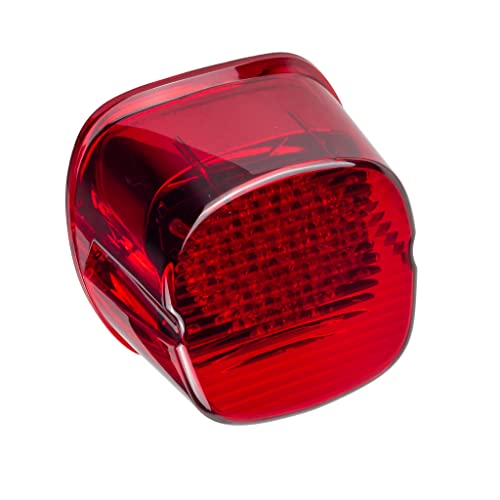 Eagle Lights Red Strobing LED Tail Light Upgrade for Harley Davidson - No Window - color: Red with No License Plate Window