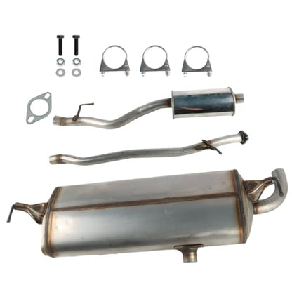 Exhaust Pipe Resonator Muffler Set Fit for Nissan Rogue 2.5L 2008-2013