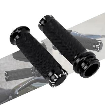 Electronic Throttle 1" Handlebar Grips for 25mm Handle Bars Universal Fit for Harley Softail Deluxe Breakout Low Rider Street Glide Road King Electra Glide Trike 2008-2025