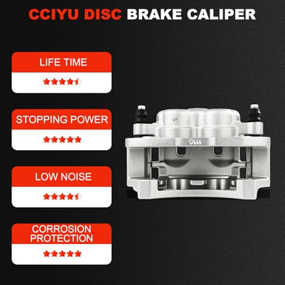 cciyu Rear Left Disc Brake Caliper Assembly w/Bracket 18B4749 Fit For Ford - size: Rear Left[18B4749]