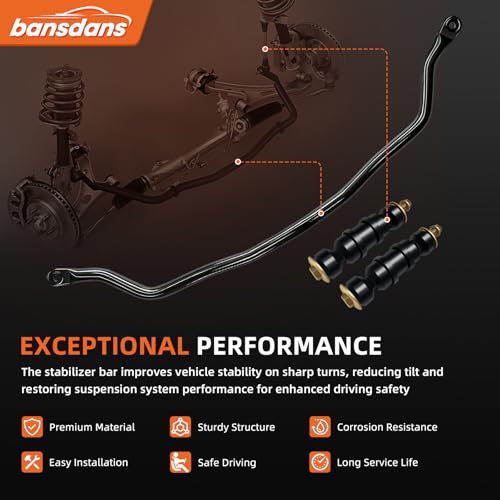 927-100 Front Suspension Stabilizer Bar Kit，[33mm] Front Sway Bar with Sway Bar Link Kit Fit For Chevy Buick Pontiac Impala Limited Monte Carlo Venture Century Regal Grand Prix Trans Sport