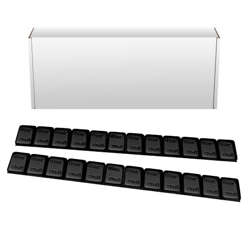 1/4 Oz Black Stick on Wheel Weights (1box，576pcs,144oz), Adhesive Backed Wheel Weights for Cars, Trucks, SUVs, Motorcycles, Low Profile - color: Black, size: 0.25oz-576PCS