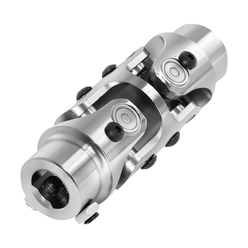 3/4" -36 Spline x 3/4" DD Universal U Joint for Steering Shaft - color: Chorme, size: 3/4" DD x 3/4" -36 Spline Double