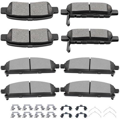 SCITOO D855 D905 Brake Pads Sets Ceramic Fit For Nissan 2004-2009 2011-2018 - size: Front-D855 & Rear-D905