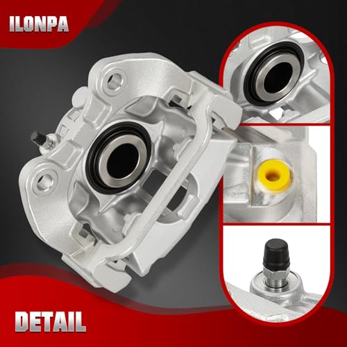 Rear Disc Brake Caliper Assembly with Bracket fit for 1999-2002 Chevrolet Silverado 1500, 1999-2002 GMC Sierra 1500, 2000-2001 Chevrolet Tahoe, 2000-2001 Chevrolet Suburban 1500, 2PC 18-B4726 18-B4727