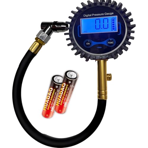 PINKJOY Digital Tire Pressure Gauge 250 PSI - Accurate Air Pressure Gauge for Tires with Easy-to-Read Numbers & 45 Angle Chuck