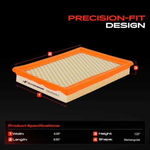 A-Premium Engine Air Filter Compatible with Nissan & Infinit Models - style: Standard Air Filter