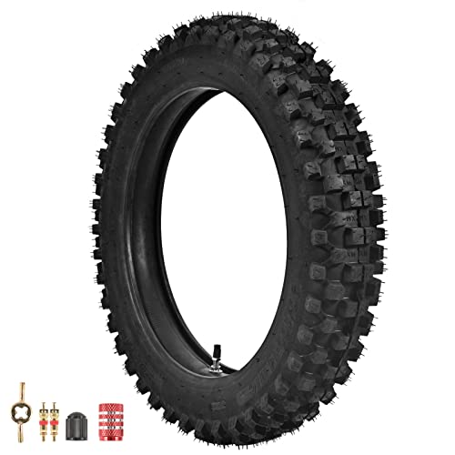 Trkimal 90/100-14 Rear Tire Inner Tube Assembly Tyre for Motocross Off Road Dirt Pit Bike (90/100-14) - size: 90-100-14