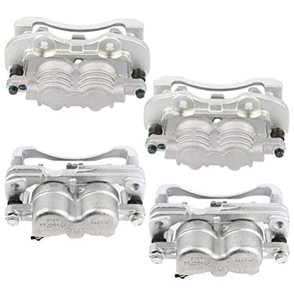 ECCPP Front & Rear Disc Brake Calipers w/Bracket - size: Front & Rear[18-B4729 18-B4728 18-B4764 18-B4765]