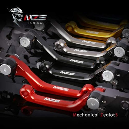 MZS Black Dirt Bike Brake Clutch Levers for RM125 RM250 1996-2003 - color: Black, size: RM125/RM250