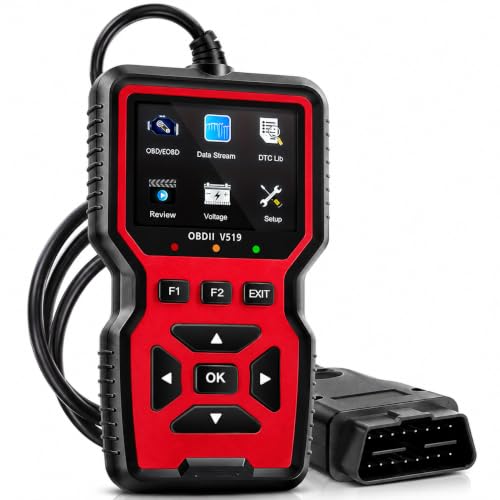OBD2 Scanner Diagnostic Tool - Check Engine Light Code Reader, Reset Function, Data Stream, I/M Readiness, Full Features, Modes 6 & 8, for All 1996+ Vehicles