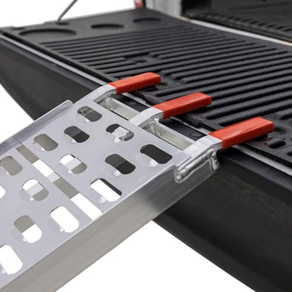 Black Widow Aluminum Single-Runner Plate Motorcycle Ramp, 750 lb, 7 Ft 5 in - size: Single.