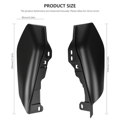 Motorcycle Mid Frame Air Deflectors Heat Shields Kits Fit for Harley Davidson Touring Street Glide Road Glide Electra Glide Road King Ultra Limited Tri Glide CVO 2009-2024 Matte Black - color: Matte Black