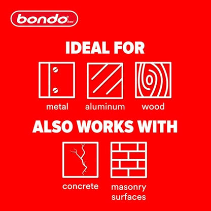 Bondo Original Filler 7 lb with Hardener 2.75 oz, Repairs Dents, Dings, Holes, and Scratches, Multi-Surface Use on Wood, Aluminum, Concrete, and Fiberglass (OR-GAL-ES)