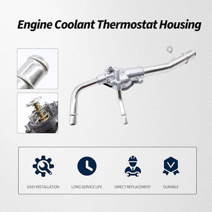 HiSport Aluminium Engine Coolant Thermostat Housing 12599235