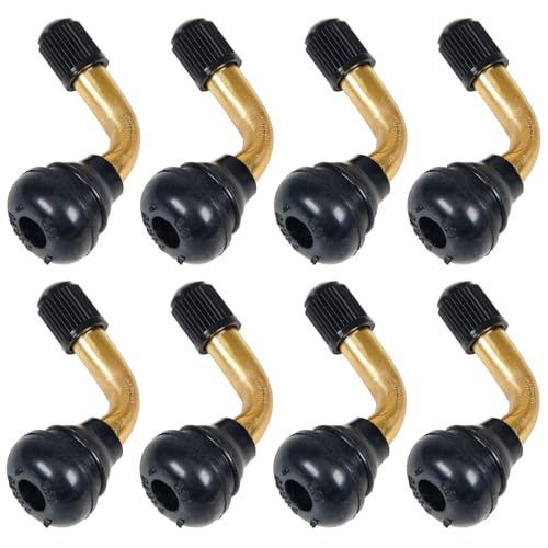 8Pcs Tubeless Tire Valve Stem PVR70, 90 Degree Brass Stem Valve - size: PVR70