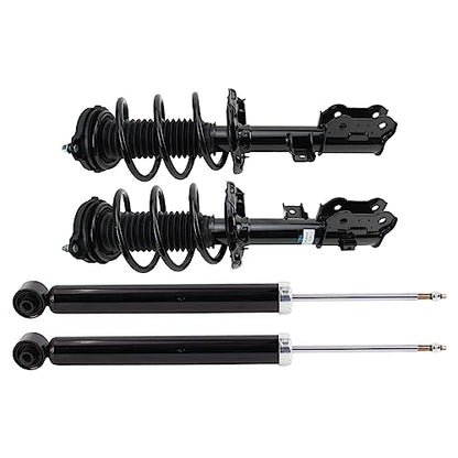 TRQ Front and Rear Complete Strut Assembly & Shock Absorber Kit Complete - style: SKA27996