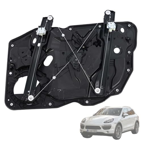 95854246101 Front Left Side Window Regulator Assembly With Motor Compatible with Porsche Cayenne 958 2011-2018 3.0L 3.6L 4.8L Power Window Actuator Replace 95854246102, 95862480100, 8K0959801B