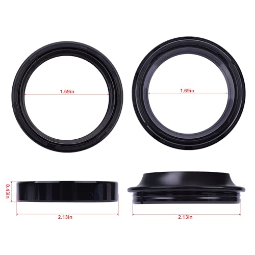 Fork Seal Kit 43x54x11mm NBR for Harley/Honda/Suzuki/Kawasaki 1982-2017 - size: 43*54*11