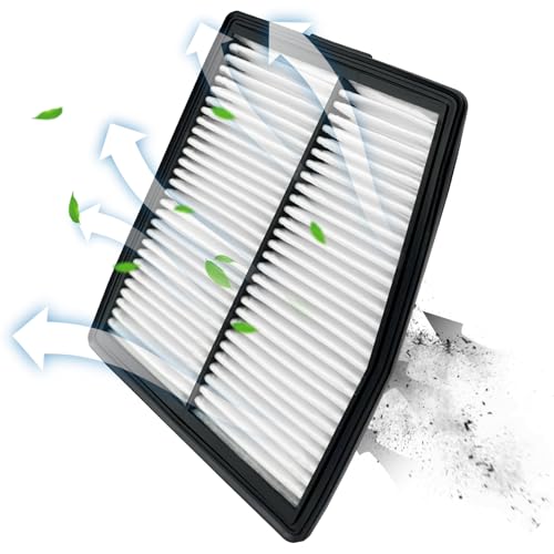 Only fit Hybrid, Capume Engine Air Filter JM5100 Fit for 2021-2025 2026 Santa Fe Hybrid 1.6L, 2022-2026 Tucson, 2021-2026 Sorento, 2023-2026 Sportage, 2020-2026 Sonata Hybrid 2.0L, 28113-L5100,CA12817 - size: 9.72" x 7.72" x 1.14"