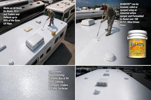 BUS-PRIME Roof Coating Primer - Clear (5 Gallon) - size: 640 Fl Oz (Pack of 1)