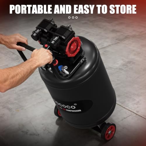 Portable Air Compressor with 14 Gallon Steel Tank, 2 HP 4.52 CFM @ 90 PSI - size: 14Gallon