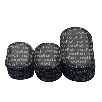TP-MV2b Radial Tire Patch Kit 36 pcs(1 1/2" x 2 3/8" (38 x 61 mm) 24 pcs and 2" x 4" (49 x 100 mm) 12 pcs in a Box) - size: 1.5" x 2.4" 24 pcs ; 2" x 4" 12 pcs