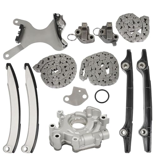 munirater Timing Chain Kit w/o Gear Oil Pump Replacement for 1999-2008 R-am 1500 G-rand Che-rokee 4.7L SOHC