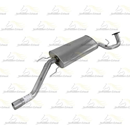 Exhaust Muffler Assembly Compatible with Kia Sorento 2014-2015 3.3L | Stainless Steel | Northeastern Exhaust | Includes Gasket, Clamps, Hangers, Bolt Kit