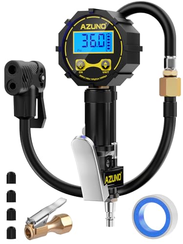 Presta Valve Adapter with Pressure Gauge, 200 PSI Bike Tire Inflator - size: Digital Upgraded