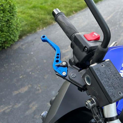 Motorcycle Brake Lever for MT07 2014-2023 2024 2025 2026, Adjustable Short Replacement Brake Lever & Clutch Lever Nice Accessories for MT-07 Blue