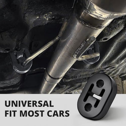 evil energy Exhaust Hanger, 2-Hole Universal Muffler Hanger, Reduces Vibration & Noise, EPDM Rubber Exhaust Bushing, 4PCS - style: 2 Holes