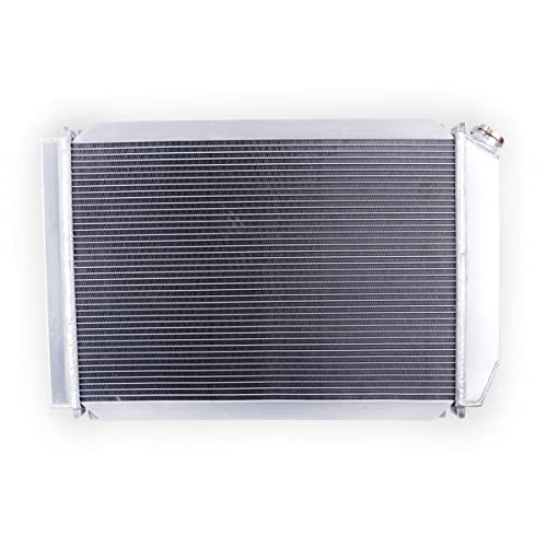 Full Aluminum Radiator with Shroud Fan for 1980-1993 Fo rd Mustang - size: Radiator with Fan Shroud