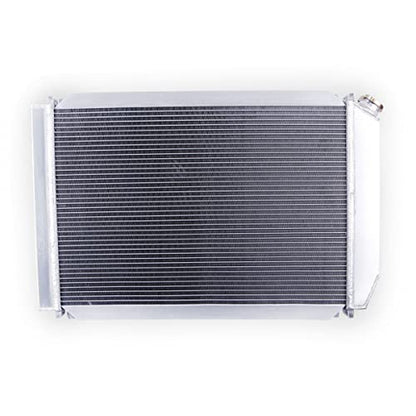 Full Aluminum Radiator with Shroud Fan for 1980-1993 Fo rd Mustang - size: Radiator with Fan Shroud