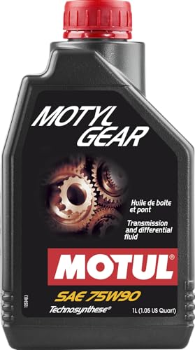 Motul Motylgear 75W-90 Gear Oil with Technosynthese Formula – High-Performance Manual Transmission & Differential Fluid for Daily and Performance Use – 1 Liter