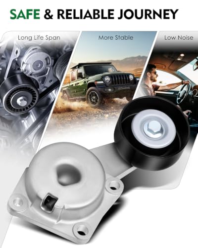 Belt Tensioner Assembly with Pulley for:-Ford F150 for:-Mustang - size: 38274