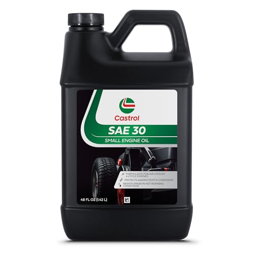Castrol SAE 30 Small Engine Oil For 4-Cycle Engines – Protects Against Rust & Corrosion – Formulated For Air-Cooled Engines (1 48 fl oz Bottle) - size: 1 48 fl oz Bottle