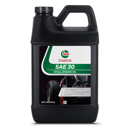 Castrol SAE 30 Small Engine Oil For 4-Cycle Engines – Protects Against Rust & Corrosion – Formulated For Air-Cooled Engines (1 48 fl oz Bottle) - size: 1 48 fl oz Bottle