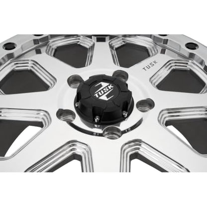 Tusk 5/114.3 (5/4.5) Uinta Beadlock Wheel - 15x7, 6.0+1.0, Polished - color: Polished