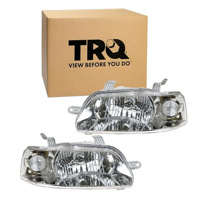 TRQ 2 Piece Headlight Assembly Set Driver & Passenger Side - style: HLA74267