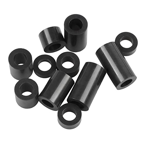Exqutoo Black ABS Round Washers ID 6.2mm, OD 11mm - color: Black/6.2mm