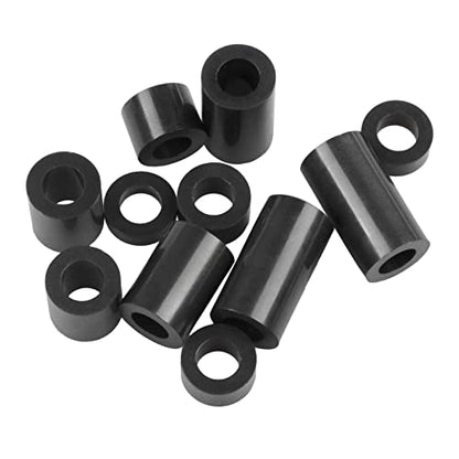 Exqutoo Black ABS Round Washers ID 6.2mm, OD 11mm - color: Black/6.2mm