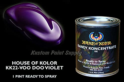 House of Kolor Voo Doo Violet Kandy KK22 1 Pint Can Ready To Spray