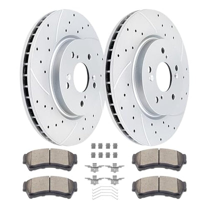Acinoparts Front Brake Kit for Ford Fusion Mazda 6 Lincoln MKZ Zephyr - size: HMBK21902