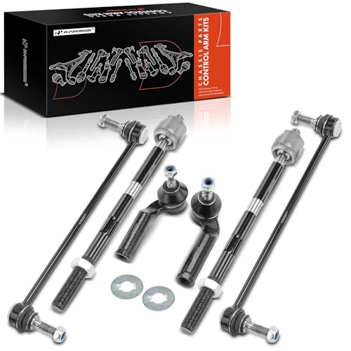 A-Premium 6Pcs Suspension Kit, Front Sway Bar Link, Inner Outer Tie Rod End