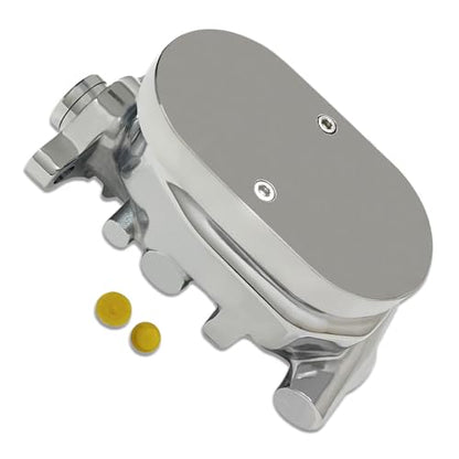 Aluminum Brake Master Cylinder 1 1/8" Bore with Smooth Cap