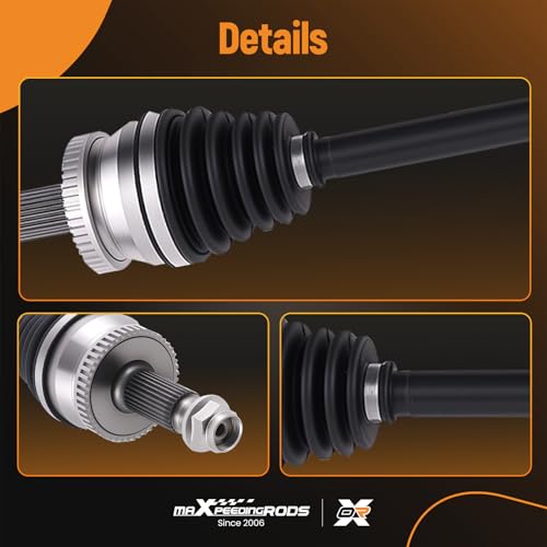 maXpeedingrods Front Left CV Axle Shaft Assembly for Hyundai Sonata - size: for 66-3829