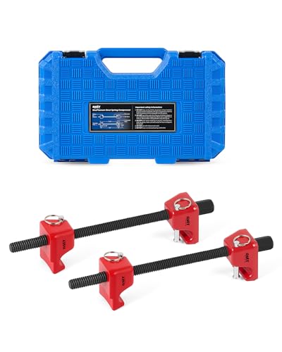 OMT Macpherson Strut Spring Compressor Tool Set with 10.5" Range - color: Red, size: 10.5" Max. Compression Stroke