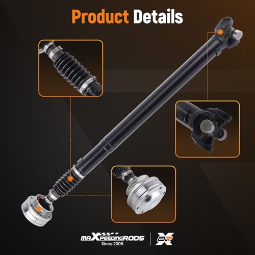maXpeedingrods Front Drive Shaft Prop Shaft Driveshaft Assembly for Jeep Grand Cherokee 4.0L 2002 2003 2004 Direct Replacement OEM# 65-9767 430-03313 - style: 52105884AA