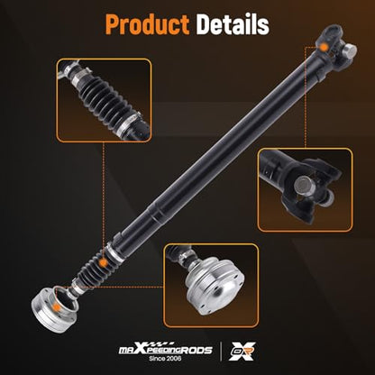 maXpeedingrods Front Drive Shaft Prop Shaft Driveshaft Assembly for Jeep Grand Cherokee 4.0L 2002 2003 2004 Direct Replacement OEM# 65-9767 430-03313 - style: 52105884AA